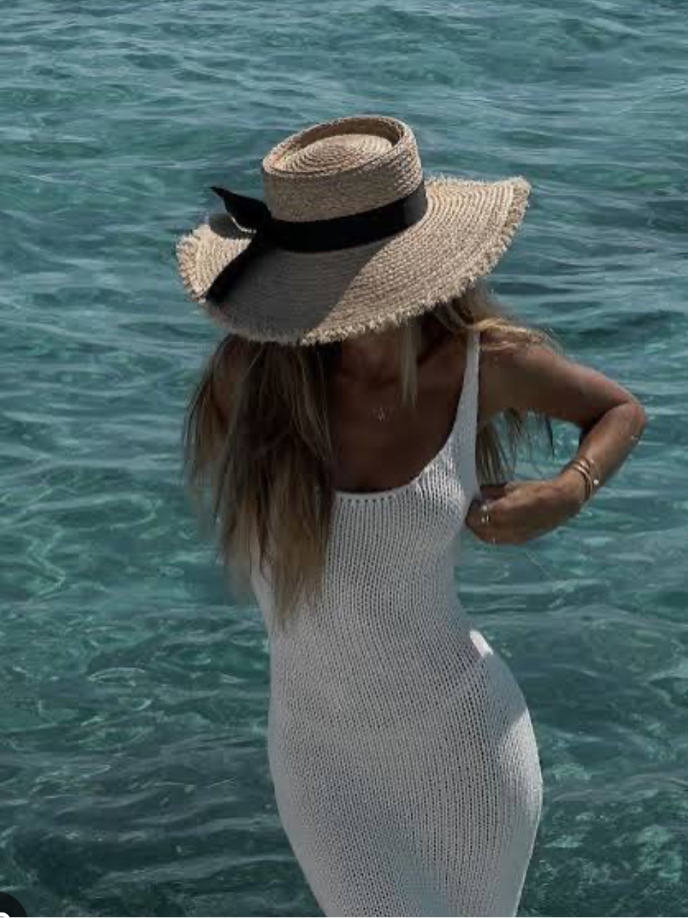 Lack Of Color Boater Straw Hat Sunhat With Ribbon